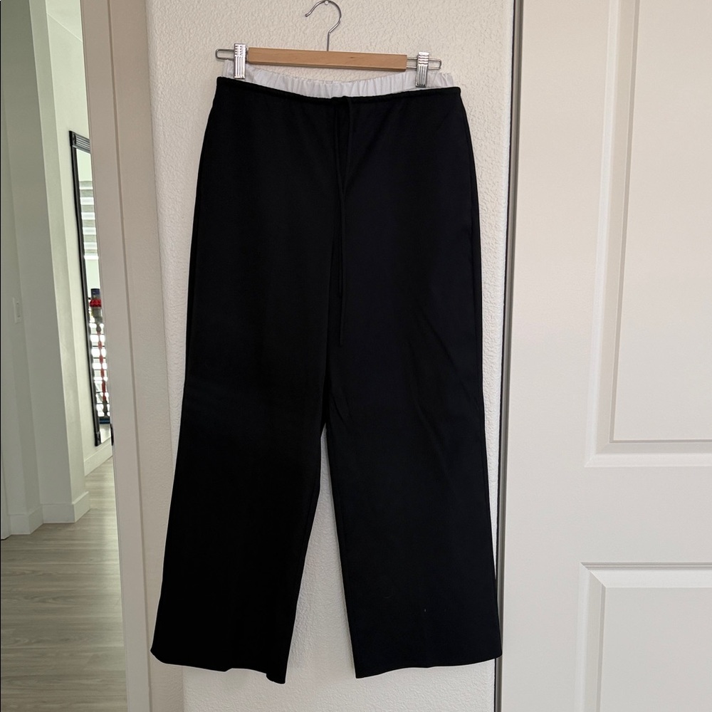 Zara Black Wide-Leg Trousers